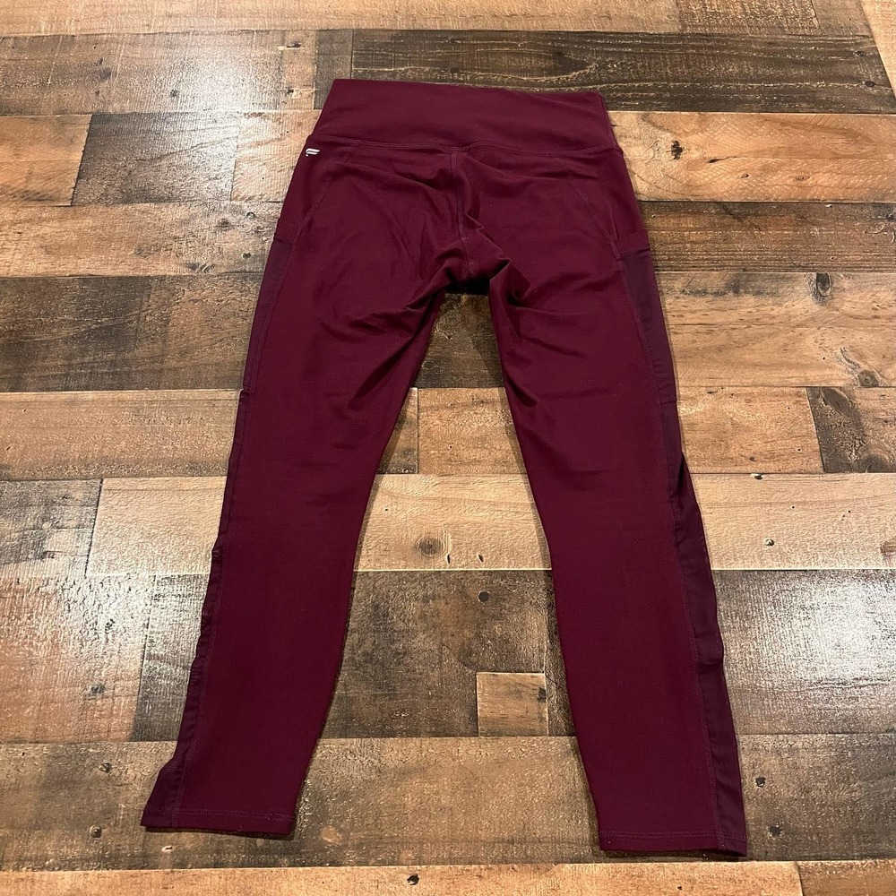 Fabletics Powerhold Burgundy Athletic Leggings - Picture 5 of 11